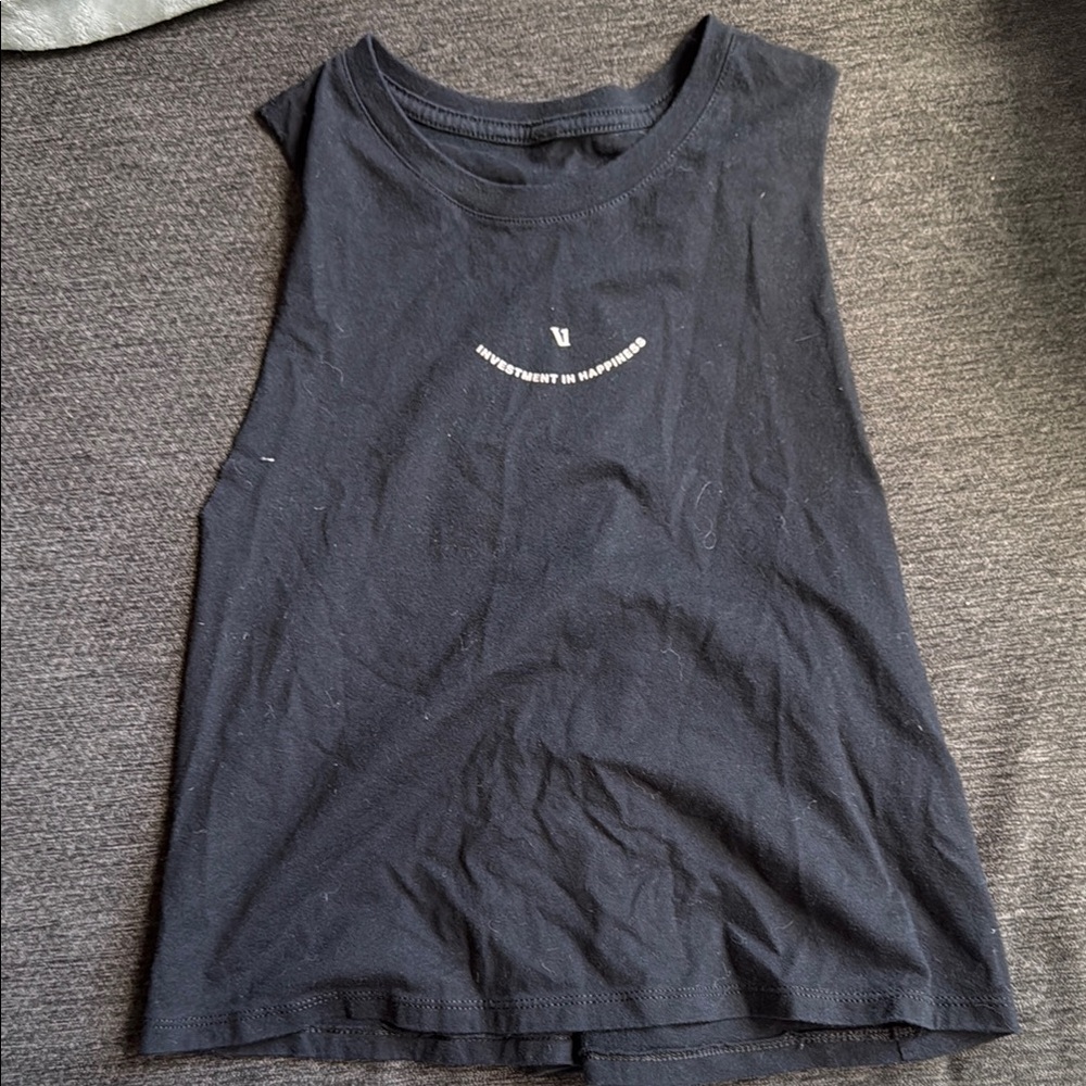 Vuori Black Sleeveless Muscle Tee